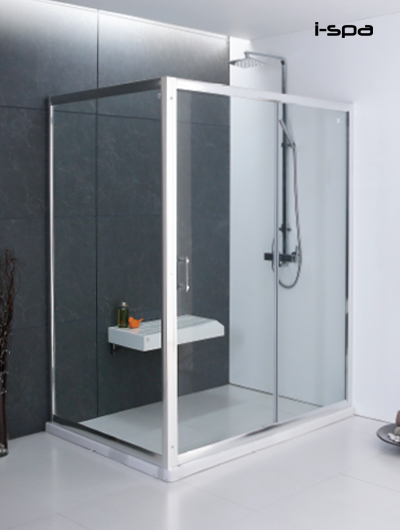 ฉากกั้นอาบน้ำ, ตู้อาบน้ำ, กระจกกั้นห้องน้ำ กึ่งบานเปลือยแบบ Slide รุ่น SVELTE series